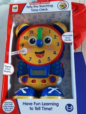 Learning Journey Telly The Teaching Time Clock NIB